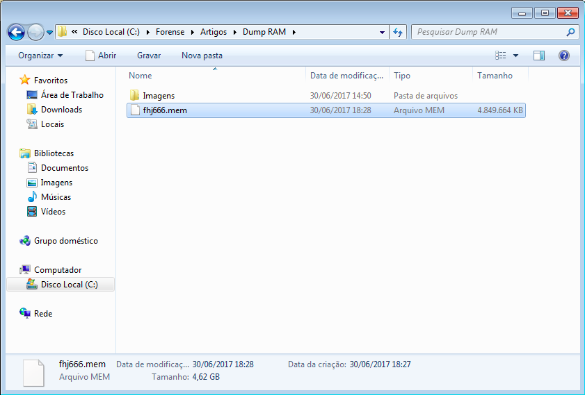 Forense na Memoria RAM