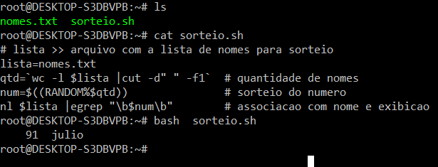 Script de Sorteio