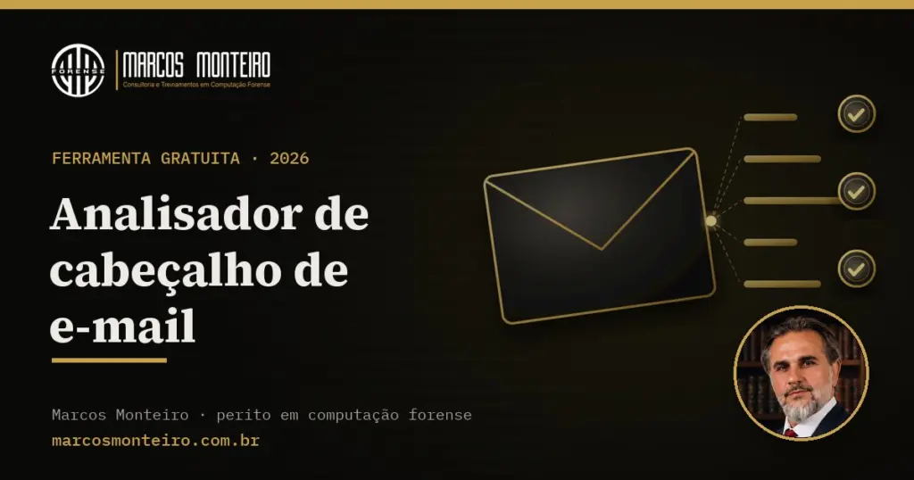 Capa da ferramenta: Analisador de cabeçalho de e-mail