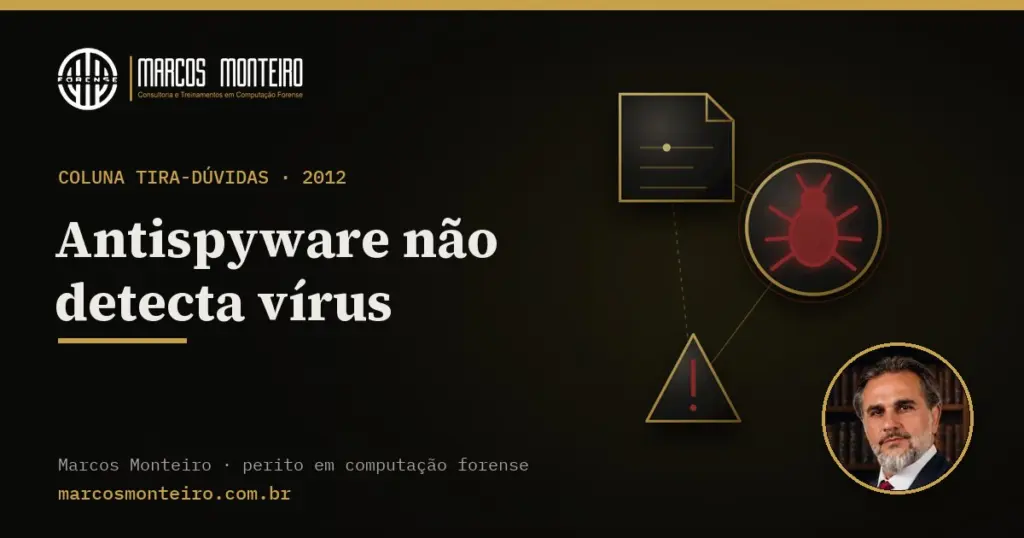 Antispyware não detecta vírus