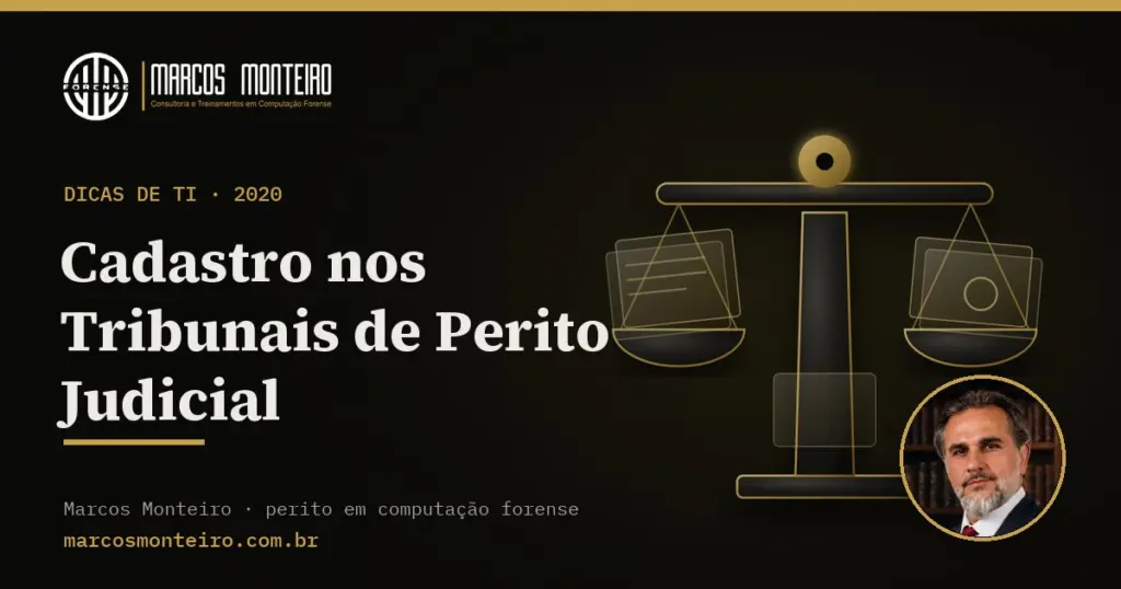 Cadastro nos Tribunais de Perito Judicial