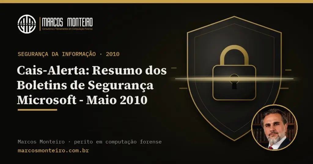 Cais-Alerta: Resumo dos Boletins de Segurança Microsoft – Maio 2010