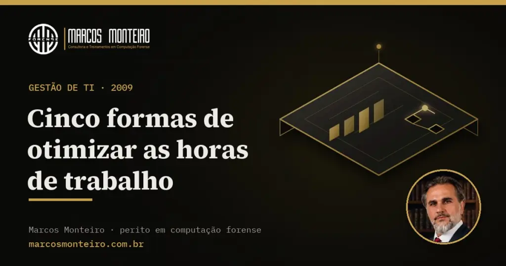 Cinco formas de otimizar as horas de trabalho