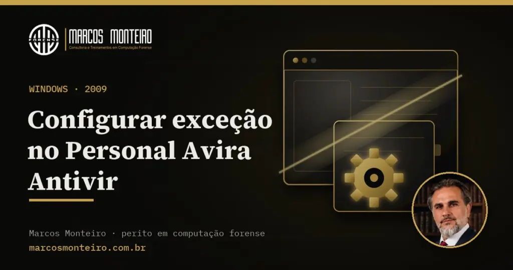 Configurar exceção no Personal Avira Antivir