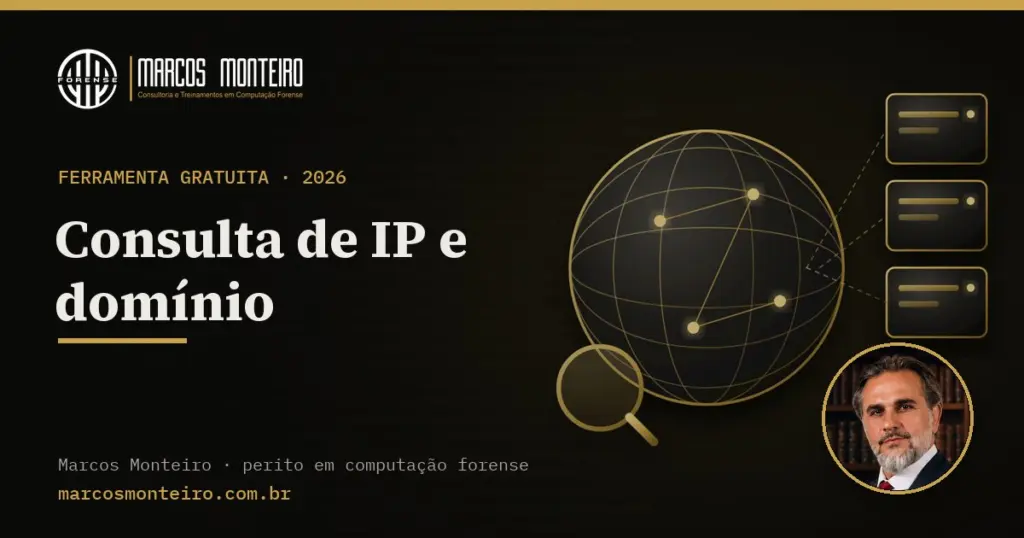 Capa da ferramenta: Consulta de IP e domínio (RDAP, WHOIS e DNS)