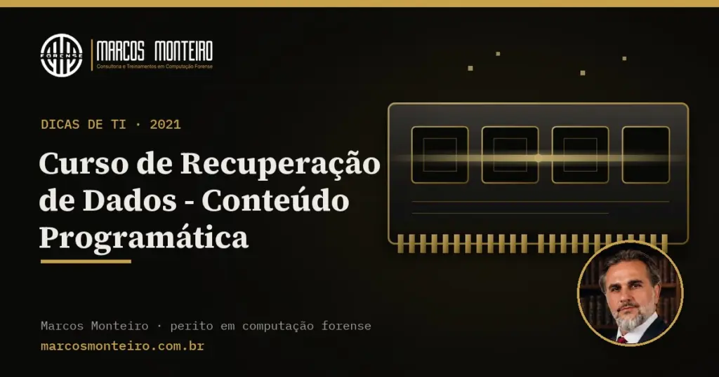 Curso de Recuperação de Dados – Conteúdo Programática
