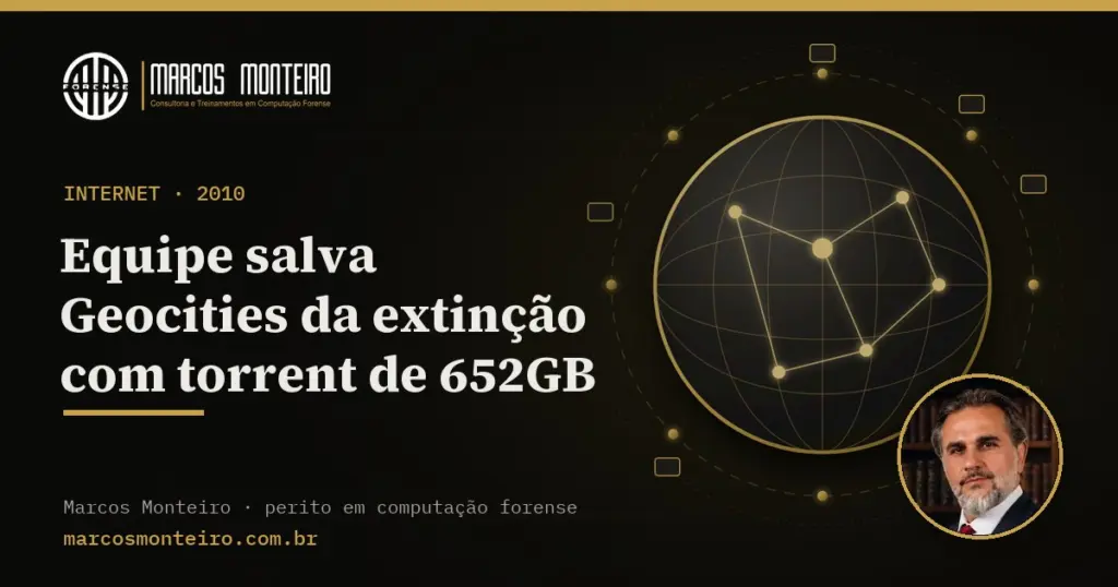 Equipe salva Geocities da extinção com torrent de 652GB