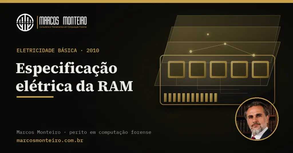 Especificação elétrica da RAM