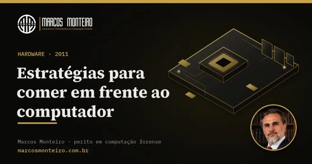 Estratégias para comer em frente ao computador