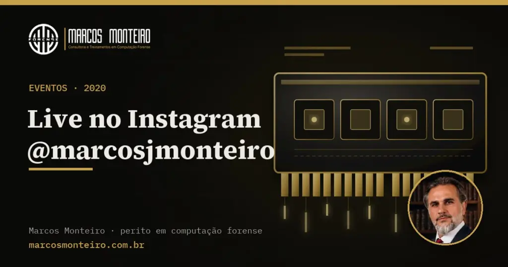 Live no Instagram @marcosjmonteiro