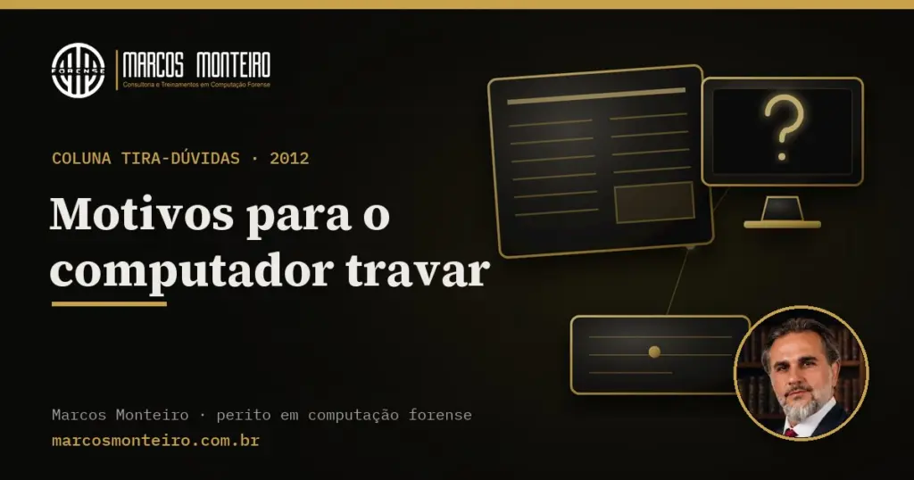 Motivos para o computador travar
