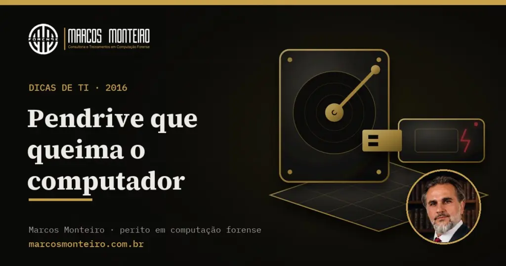 Pendrive que queima o computador