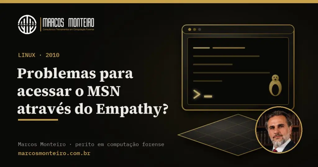Problemas para acessar o MSN através do Empathy?