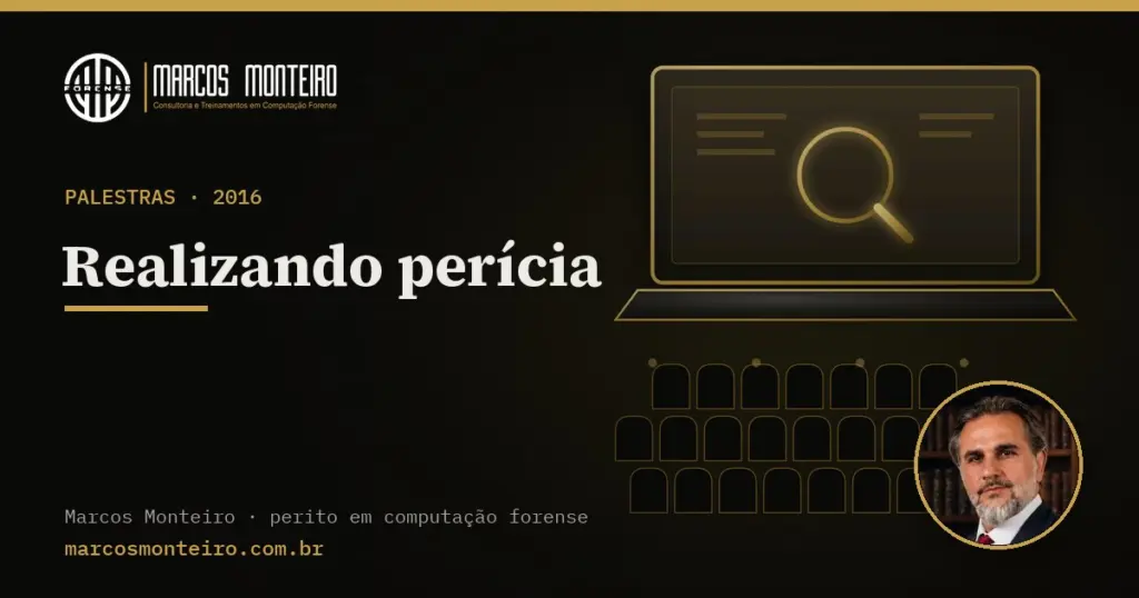 Realizando perícia