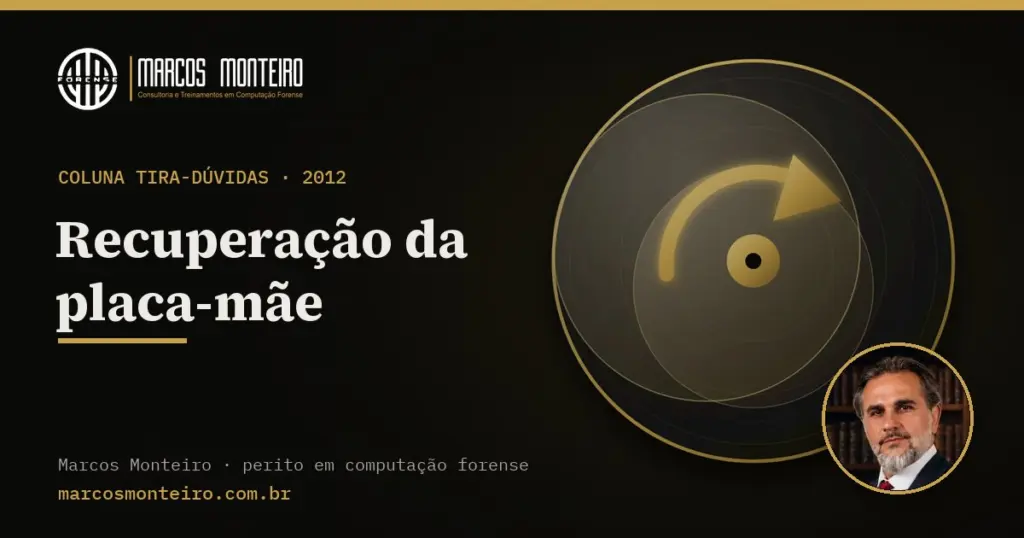 Recuperação da placa-mãe
