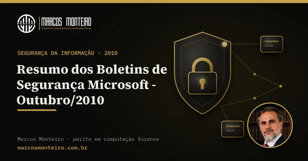 Resumo dos Boletins de Segurança Microsoft – Outubro/2010