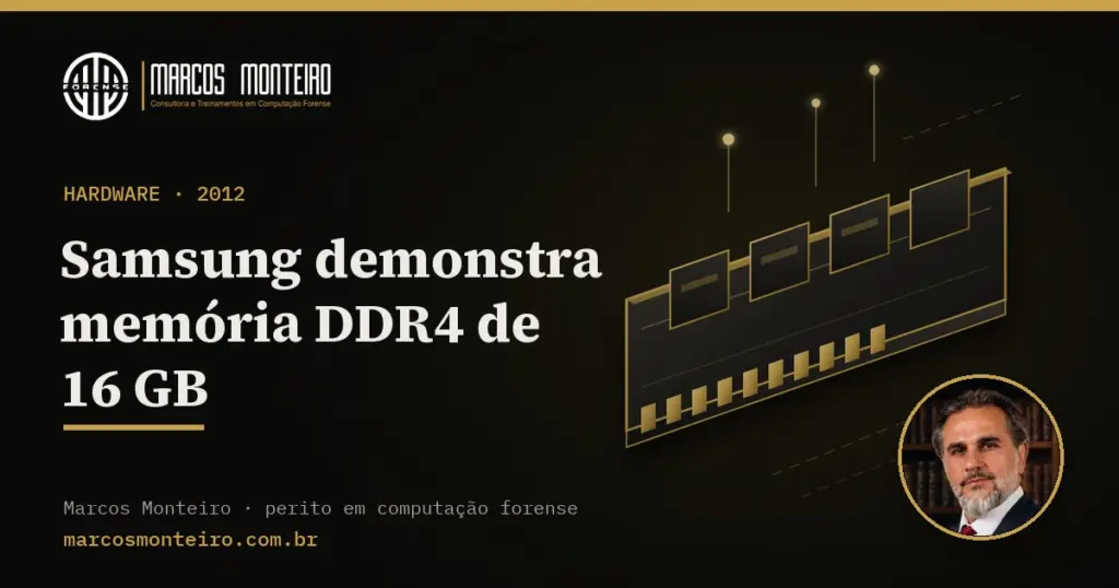 Samsung demonstra memória DDR4 de 16 GB