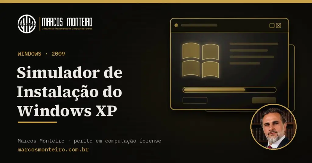Simulador de Instalação do Windows XP