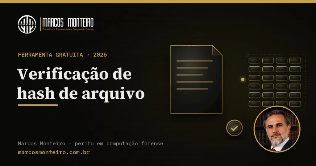 Capa da ferramenta: Verificação de hash de arquivo